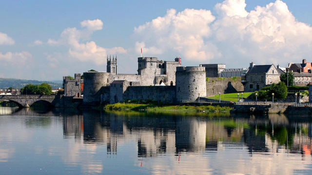 King John's Castle on King's Island in Limerick next to the River Shannon