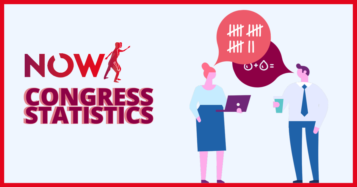 Title Graphic - Collage of Congress Statistics and sketches of people