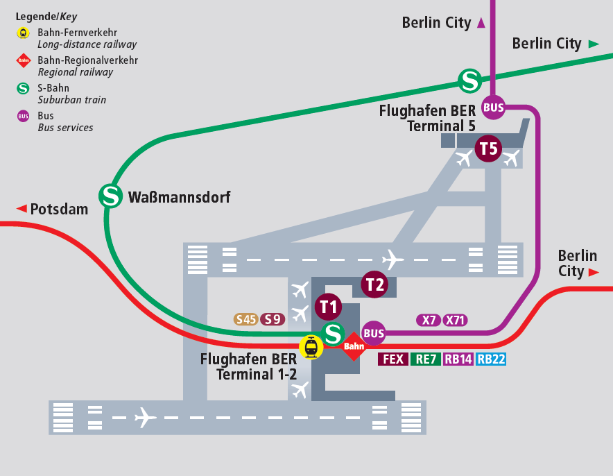 BER Airport terminal plan