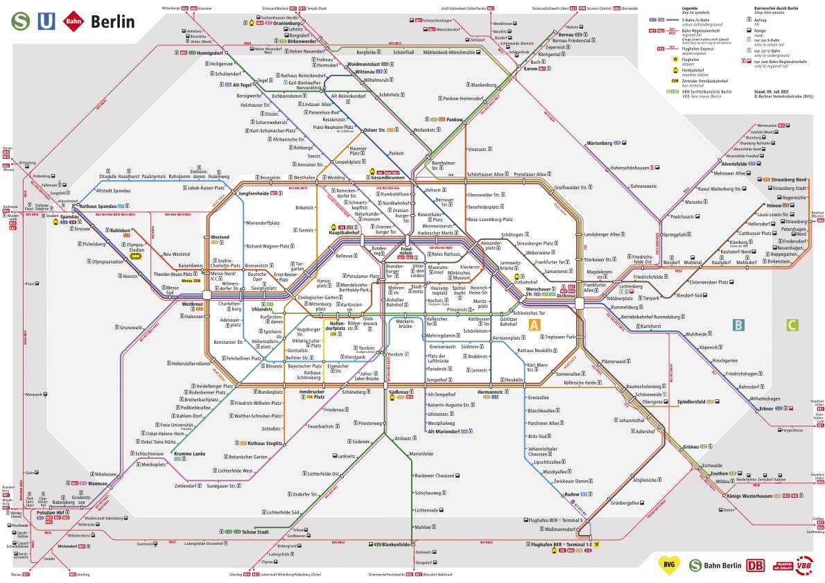 S-Bahn Berlin Map